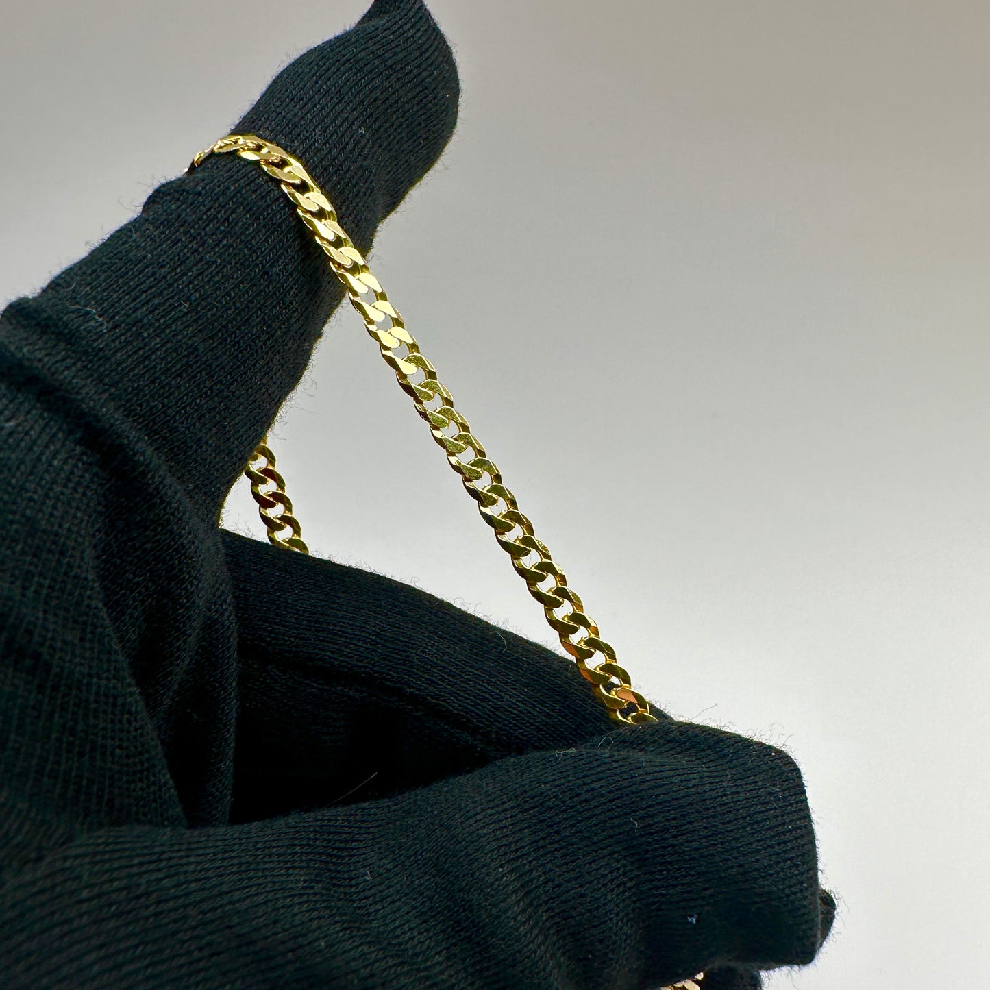 14k Gold Vermeil Flat Cuban Link Chain 4mm