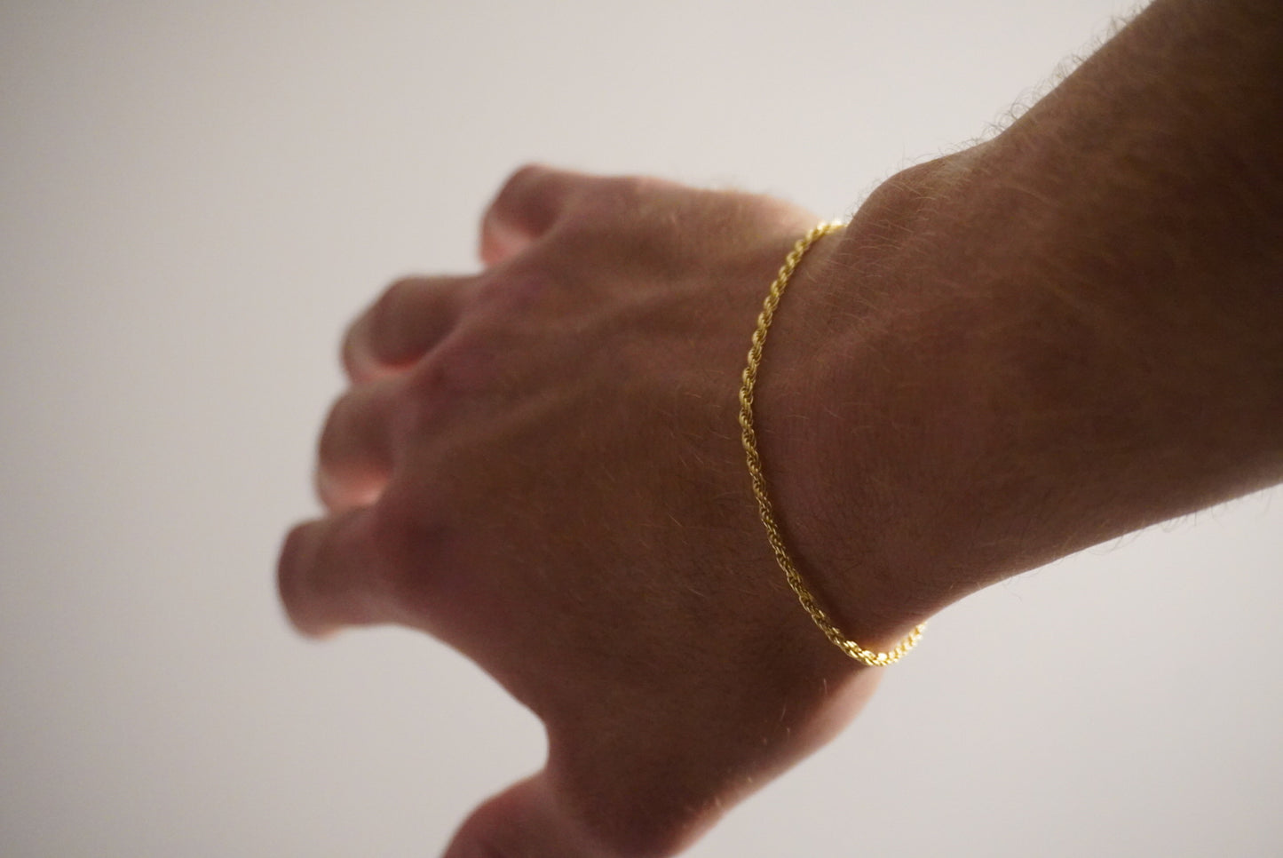 14k Gold Vermeil Rope Bracelet 2mm