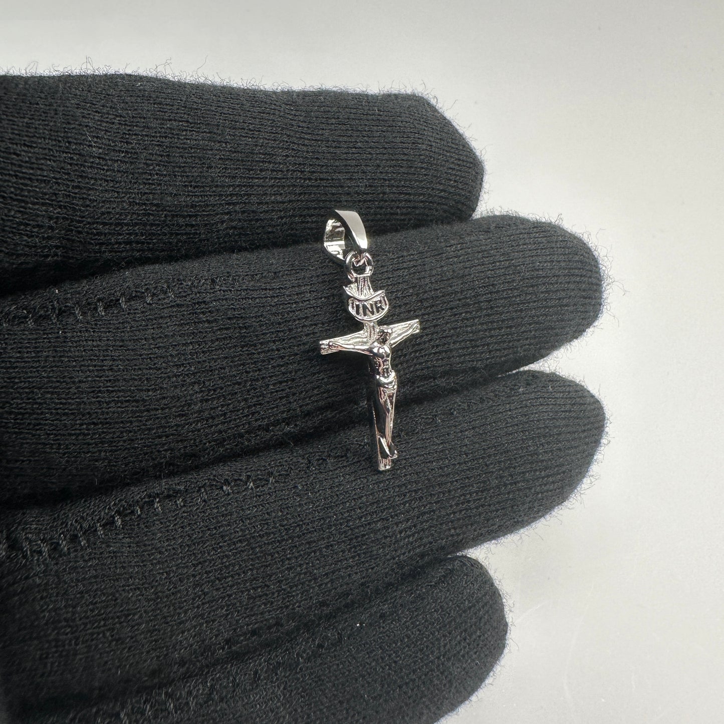 Solid .925 Sterling Silver Crucifix Cross Pendant