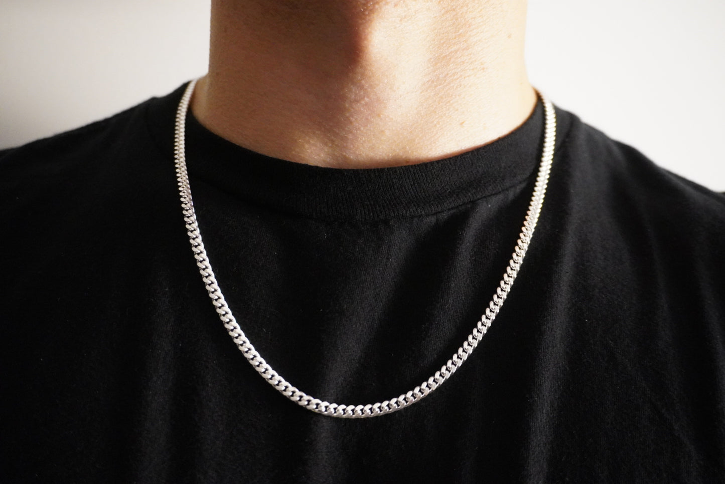 Solid .925 Sterling Silver Miami Cuban Link Chain 4mm