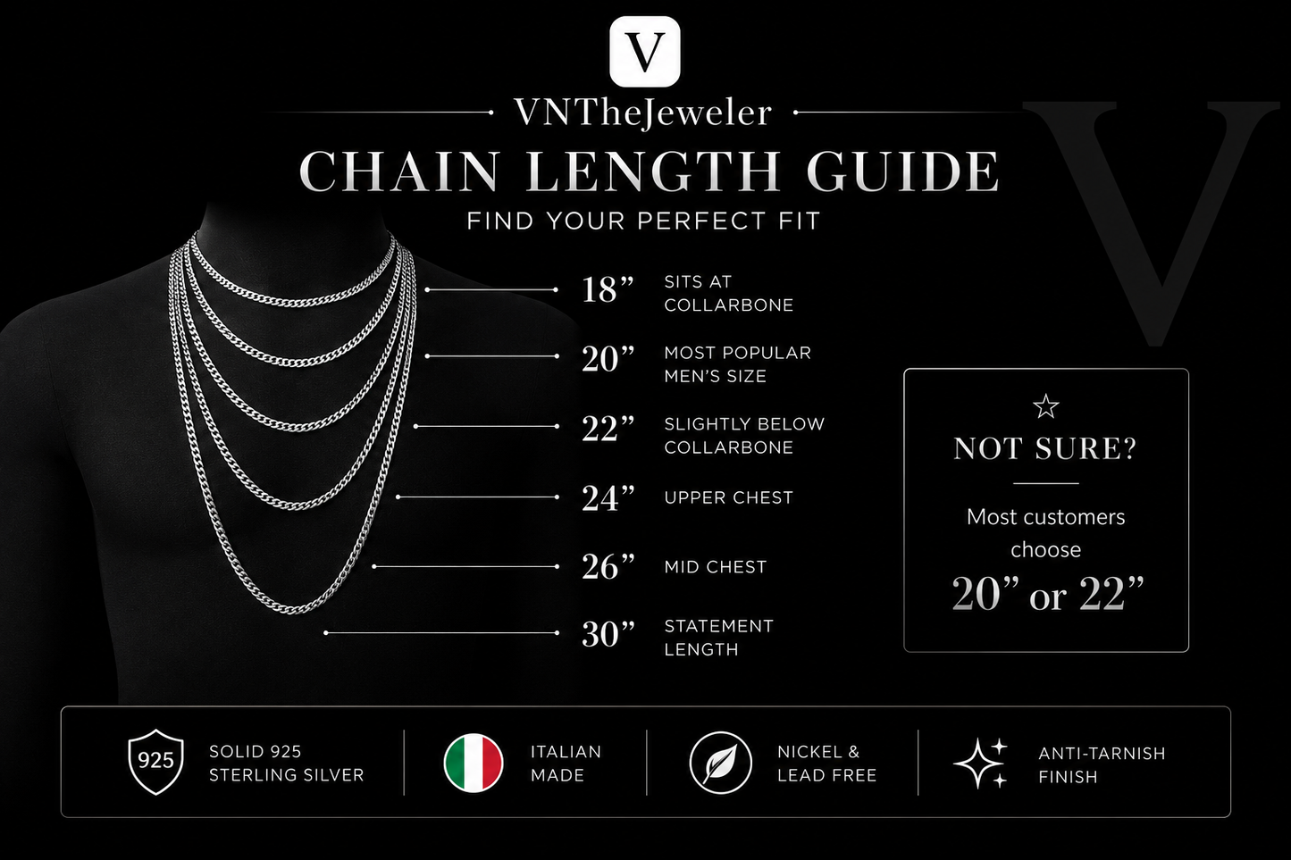 Italian Solid .925 Sterling Silver Diamond Cut Rope Chains in 2mm - 8mm With High Polish Finish, Anti Tarnish Waterproof Silver Jewelry