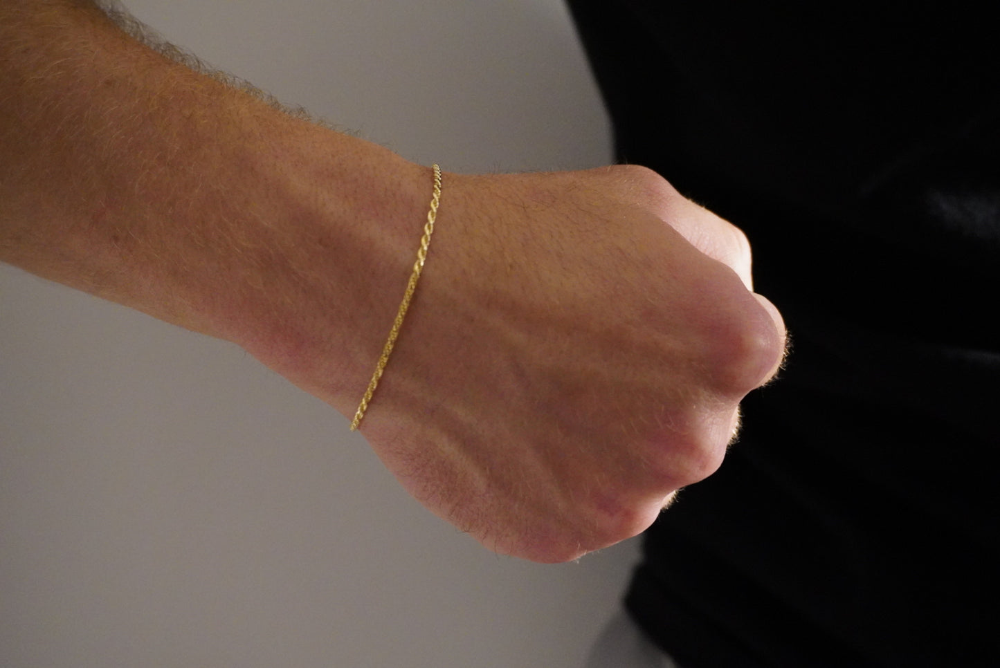 14k Gold Vermeil Rope Bracelet 2mm