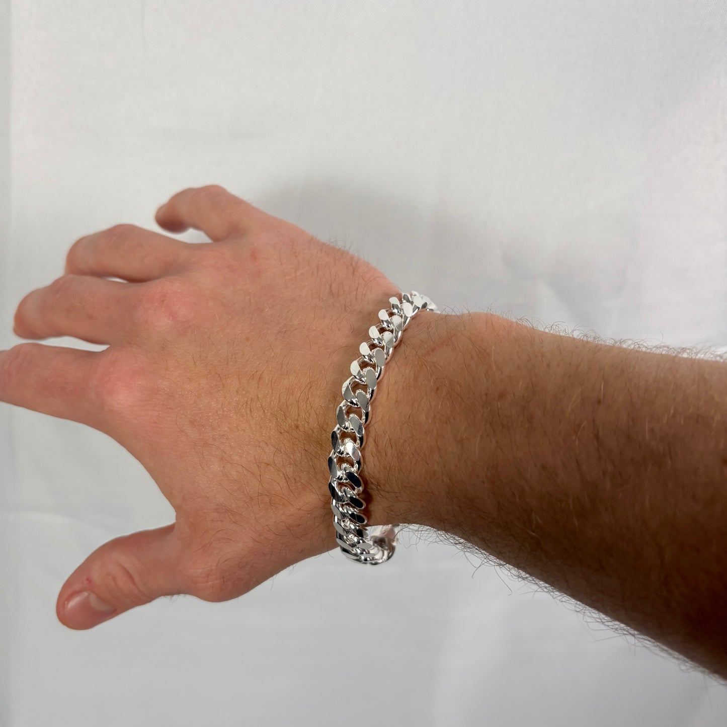 Solid .925 Sterling Silver Heavy Miami Cuban Bracelet 9.2mm