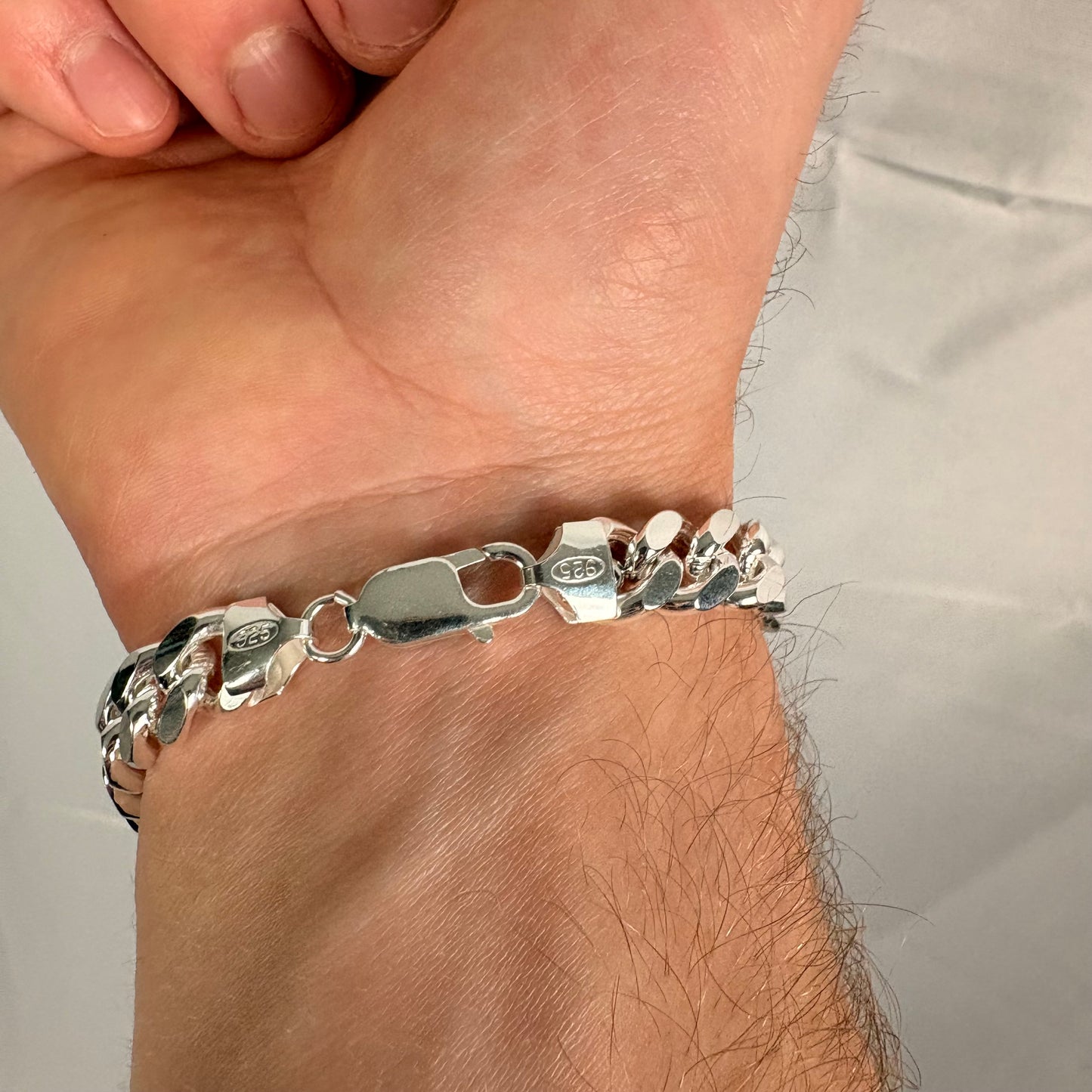 Solid .925 Sterling Silver Heavy Miami Cuban Bracelet 9.2mm