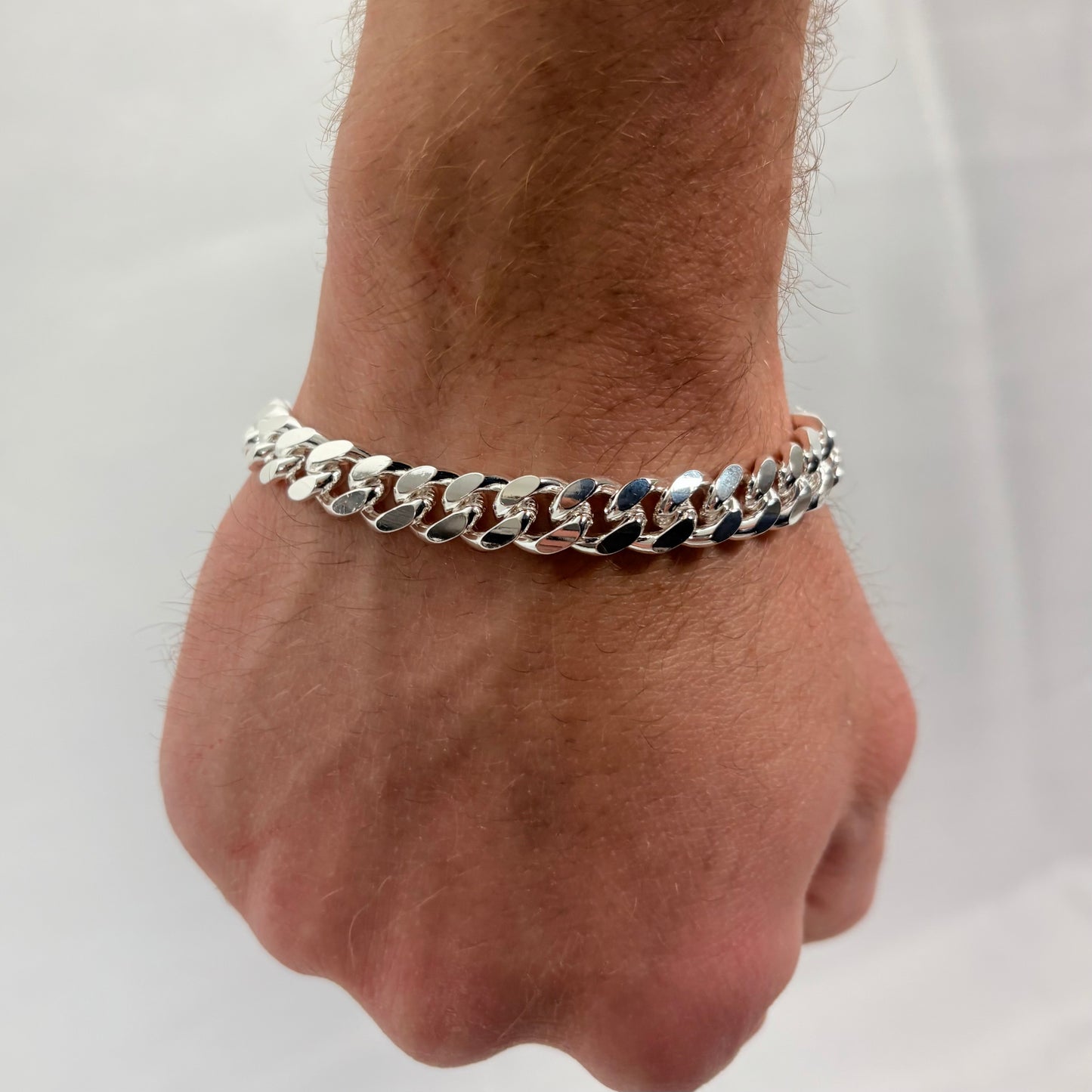 Solid .925 Sterling Silver Heavy Miami Cuban Bracelet 9.2mm