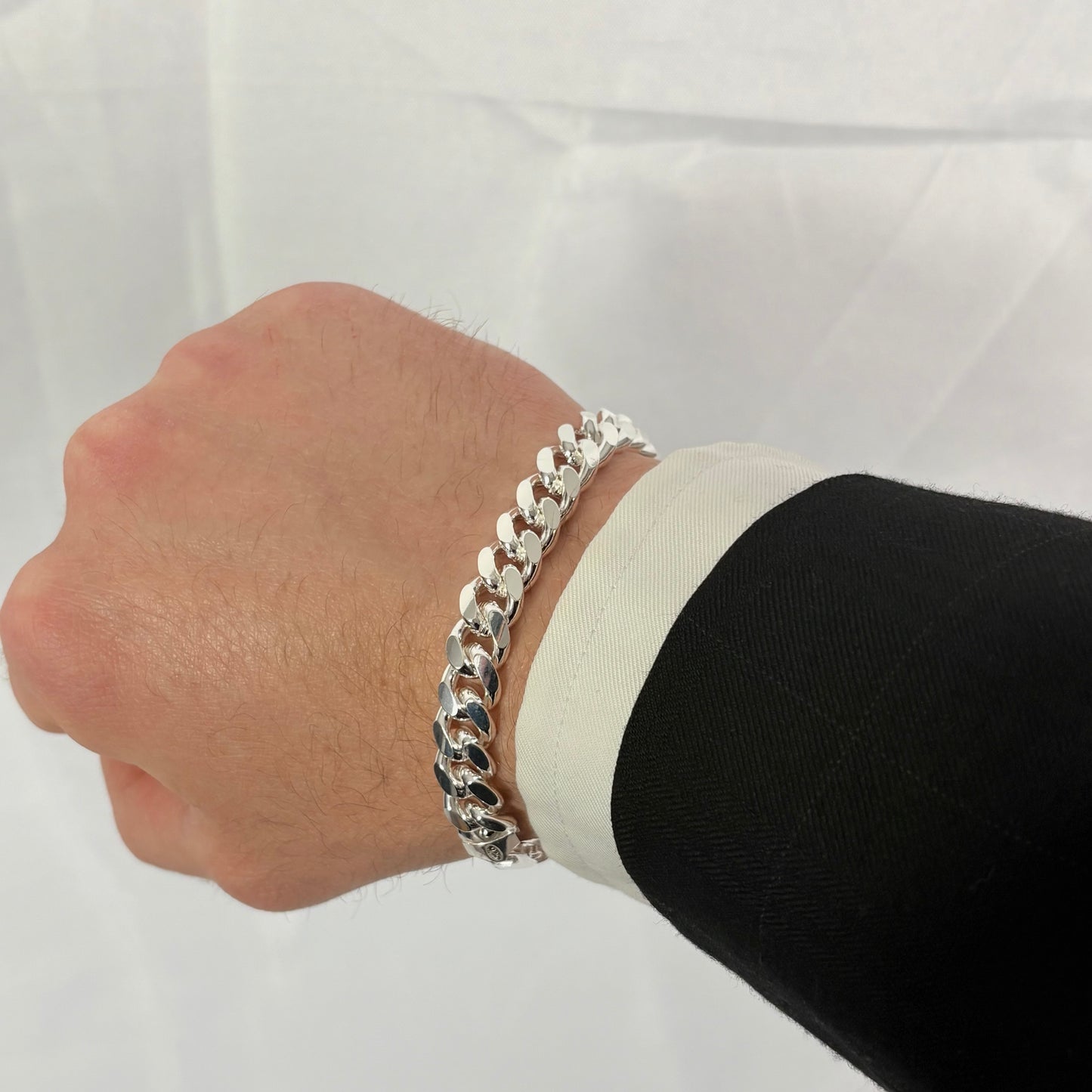 Solid .925 Sterling Silver Heavy Miami Cuban Bracelet 9.2mm