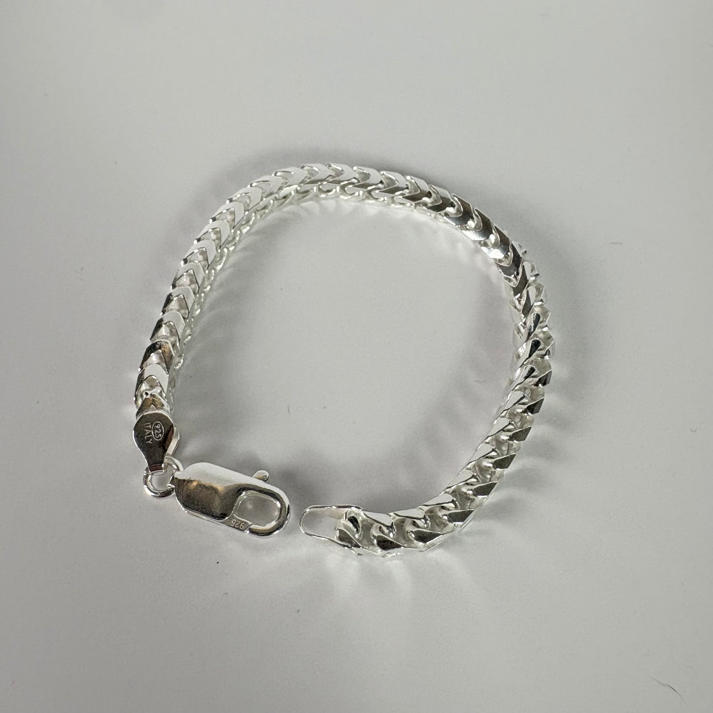 Solid .925 Sterling Silver Franco Bracelet In 4.6mm 7 & 8 Inches