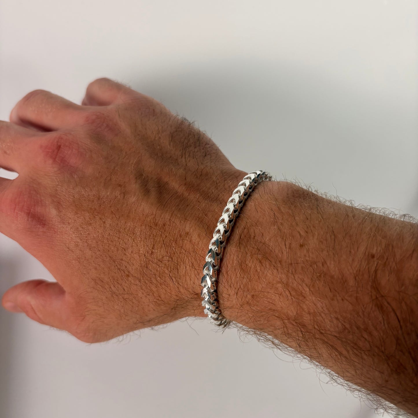 Solid .925 Sterling Silver Franco Bracelet In 4.6mm 7 & 8 Inches