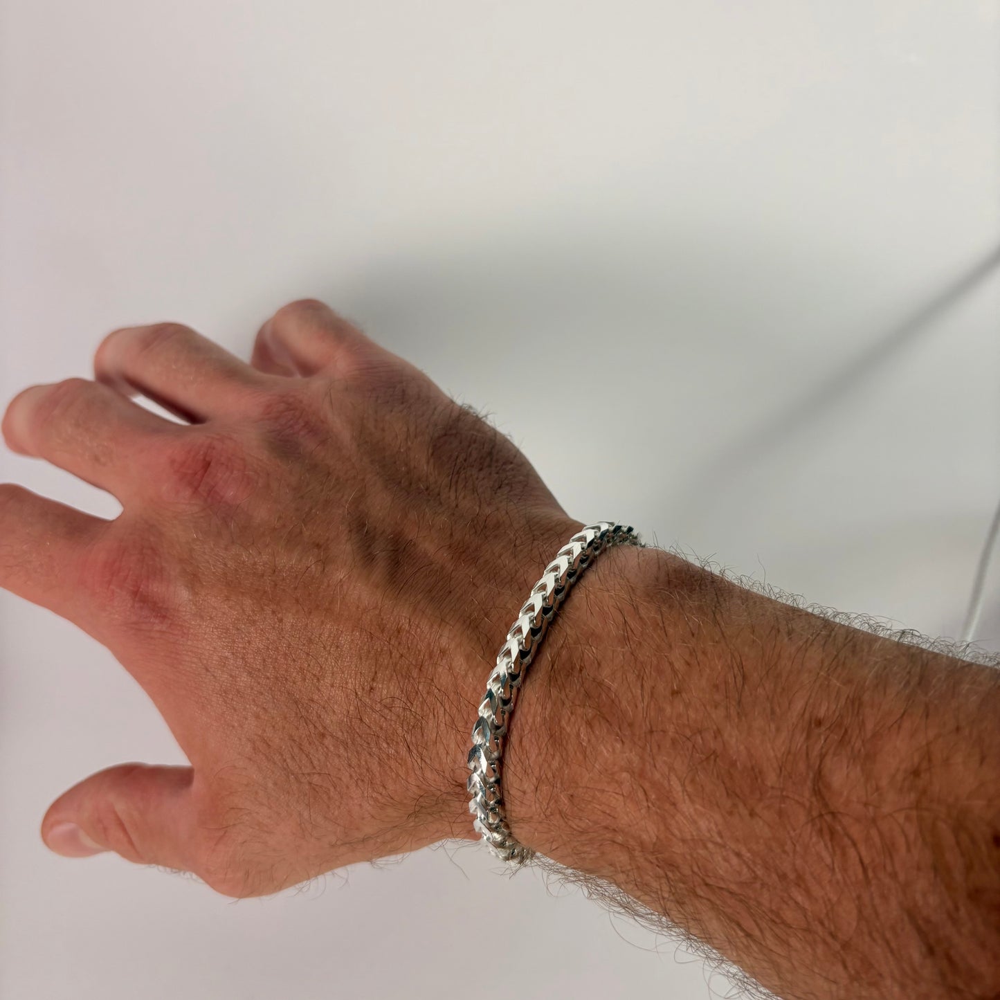 Solid .925 Sterling Silver Franco Bracelet In 4.6mm 7 & 8 Inches
